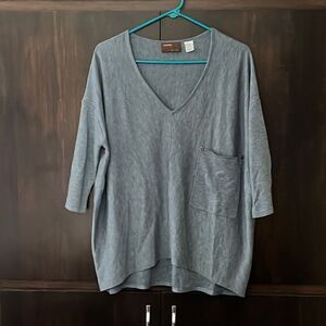 Kerisma Blue V-Neck Sweater Size S/M